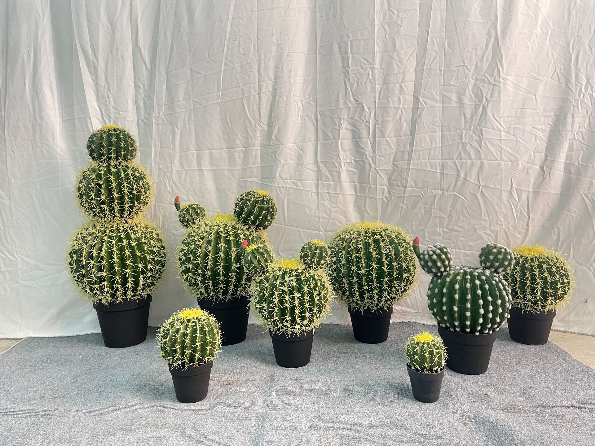 Fuente de suministro transfronterizo de fábrica de alta simulación cactus failing man columna resistente a la caída libre de mantenimiento decoración interior y exterior pic 2