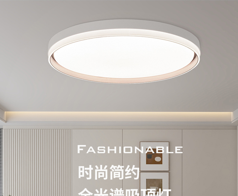Full-spectrum eye-protecting, high-end, modern, simple and elegant bedroom room main light, balcony led ceiling light, Zhongshan lighting fixtures pic 7