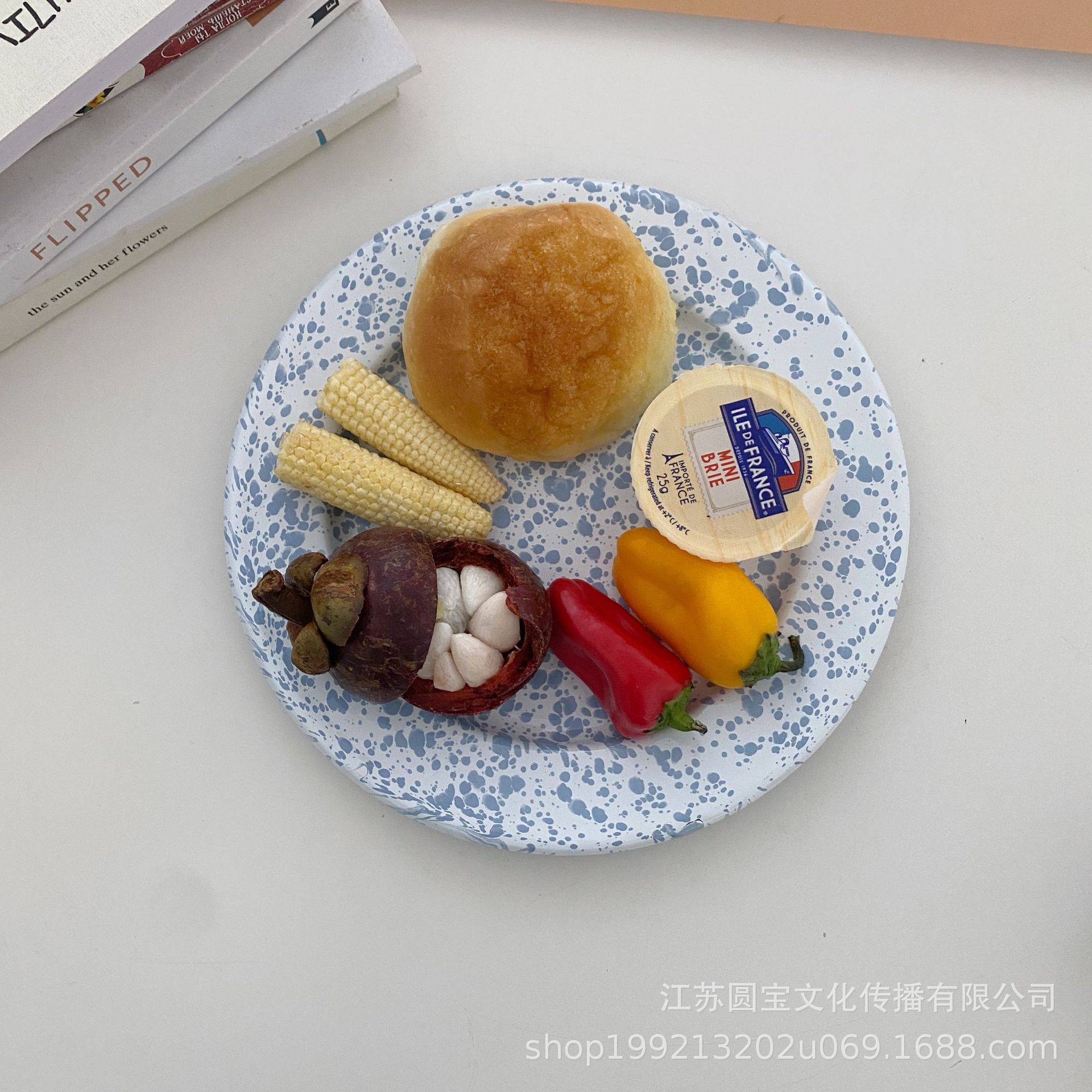 韩国ins同款复古泼墨搪瓷餐具套装搪瓷碗马克杯盘详情23