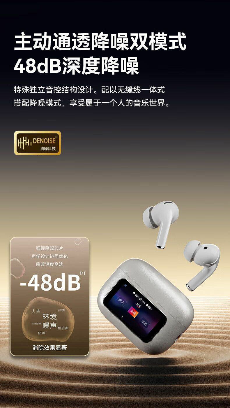 华强北无线蓝牙耳机彩屏降噪苹果安卓适用主动蓝牙耳机2026新款详情13