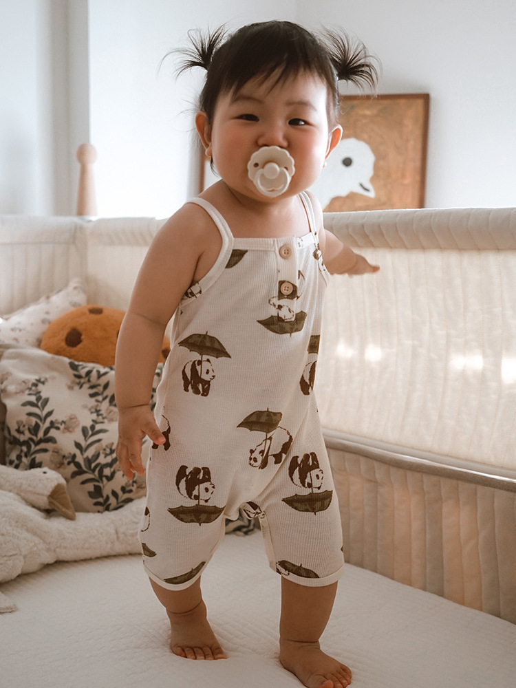2025夏款婴儿衣服ins婴儿连体衣a类宝宝吊带哈衣爬服详情38