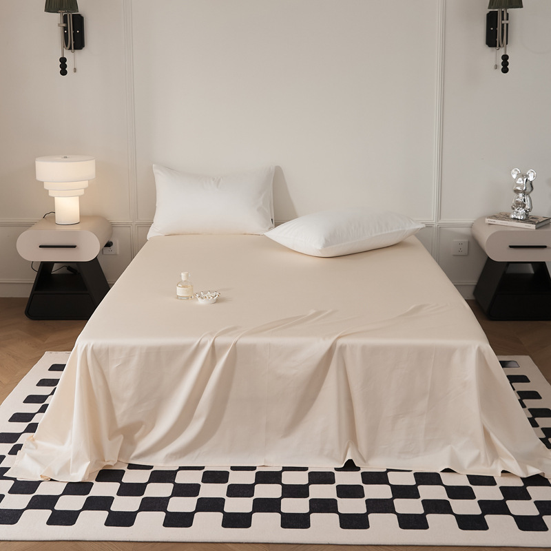 Single-piece quilt cover, pure cotton long-staple cotton bed sheet, bed cap, oversized quilt cover, skin-friendly single and double solid color bedding pic 50