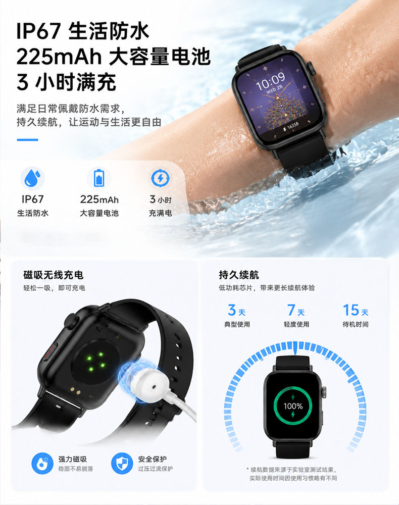 LXdZ新款智能手表RM12蓝牙通话音乐播放全屏触摸多表盘厂家现货详情13