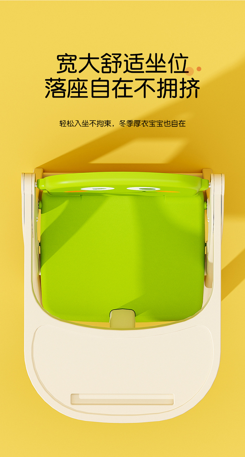 宝宝折叠餐椅家用婴儿吃饭餐桌椅儿童靠背椅便携式户外野餐露营椅详情8
