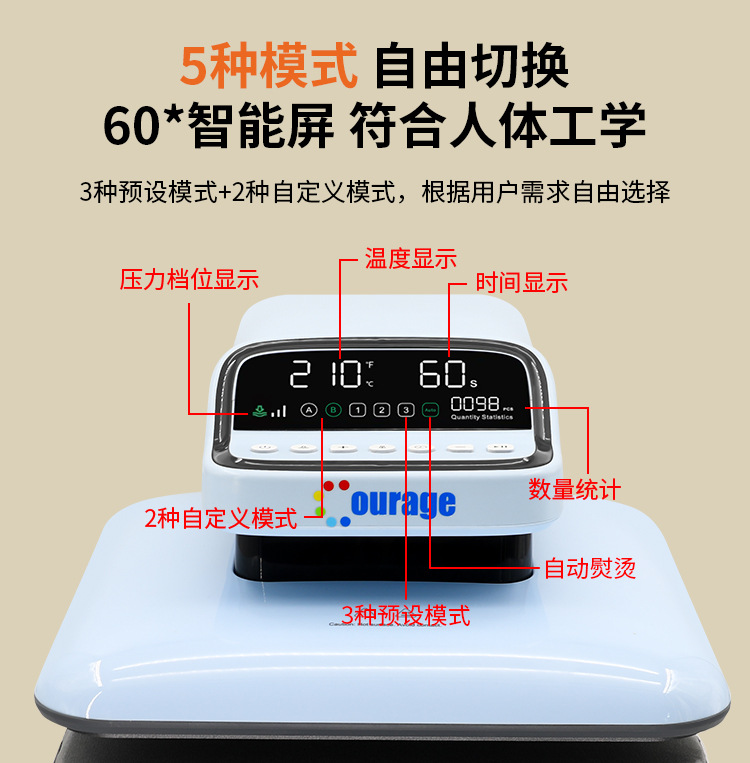 Intelligent renewal fully automatic heat transfer printing machine, high-pressure flat digital heat transfer drilling machine, T-shirt printing heat transfer printing machine pic 11