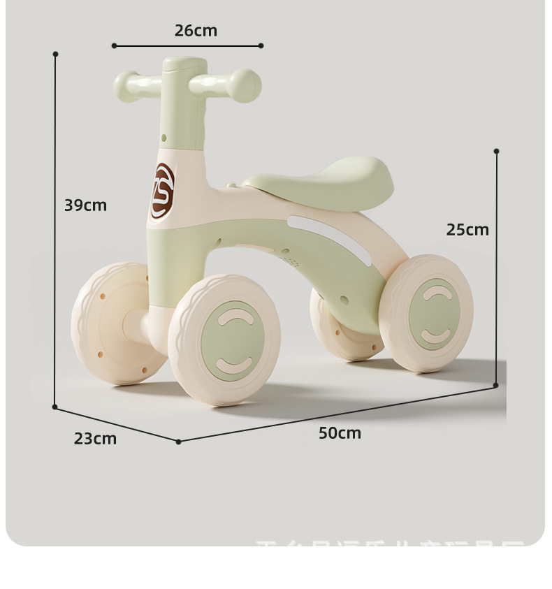 Children's balance scooters 1-3-year-old baby walkers, infants and toddlers without pedals, four-wheel sliding scooters for children pic 21