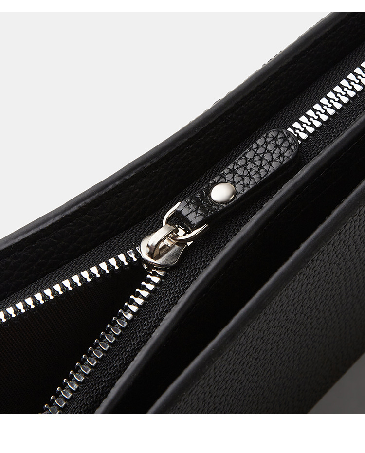 新款钱包男士长款拉链手包时尚多功能商务男手拿包轻奢钱皮夹卡包详情15