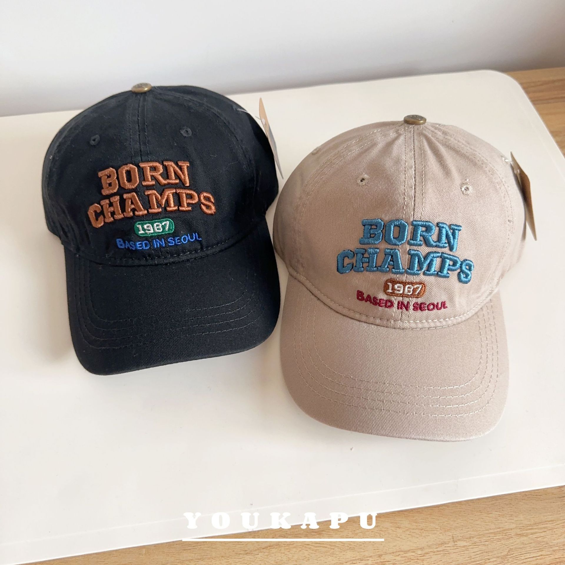 儿童鸭舌帽字母刺绣男童棒球帽时尚百搭春秋户外防晒宝宝遮阳帽潮详情9