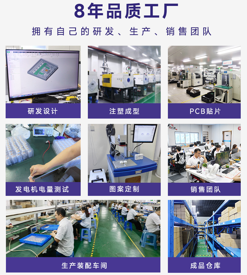 免电池智能一拖二自发电门铃 433超远距离无线家用 防水老人呼叫器 门铃便利生活详情3