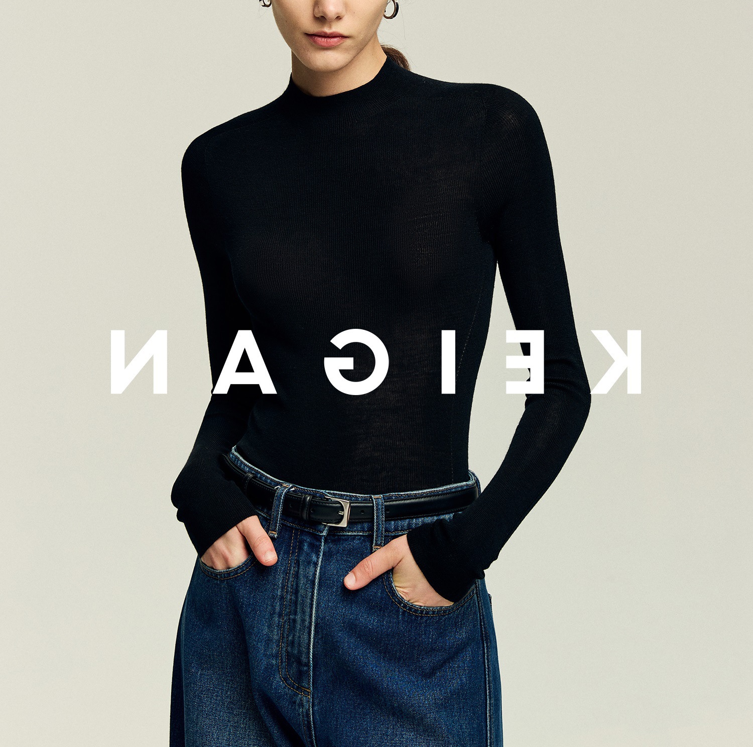 Italian 嵿 luxury 120s washable 160s gold wool 18-needle seamless base knit top for women pic 15