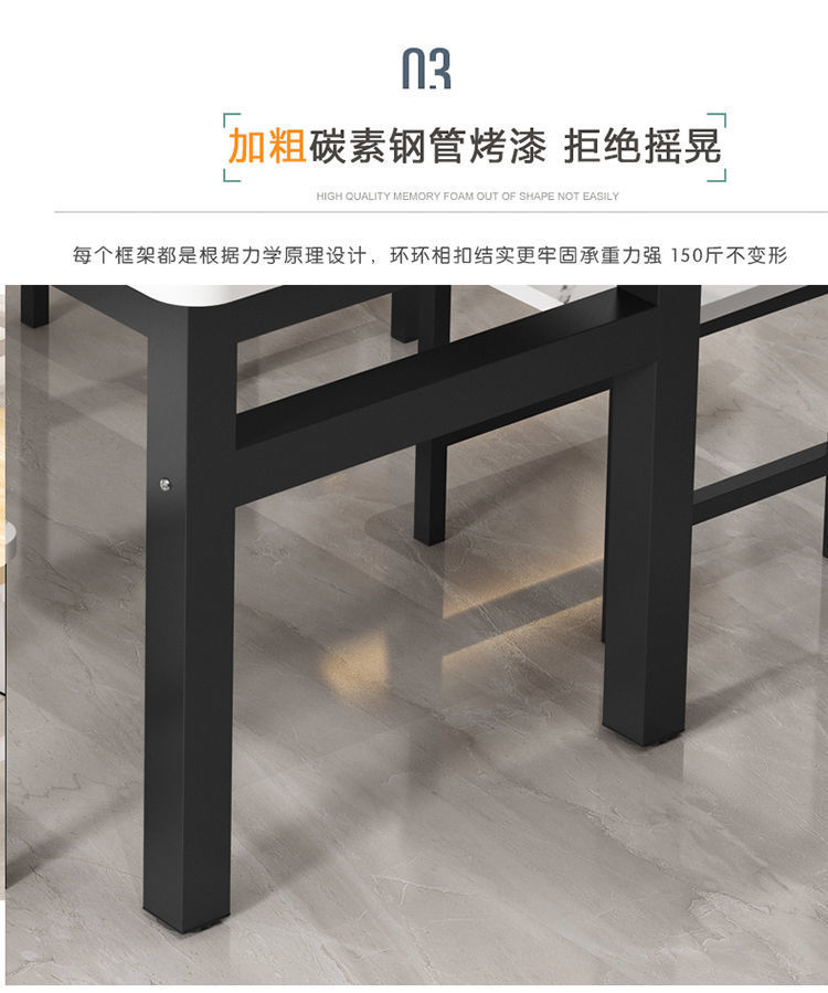 餐桌椅组合家用吃饭桌子现代简约小户型餐桌饭店桌椅长方形小桌子详情10