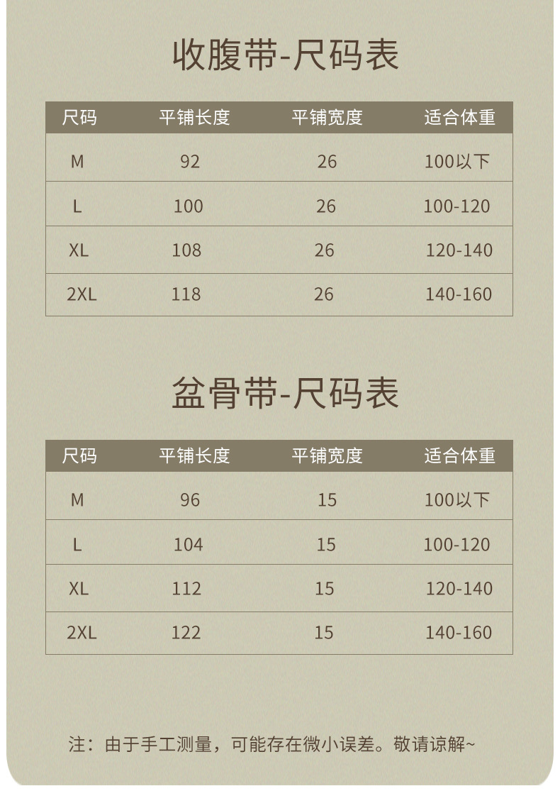 春季4贴产后透气套装收腹带孕妇产后顺剖两用塑腰束腹带束腰带女详情9