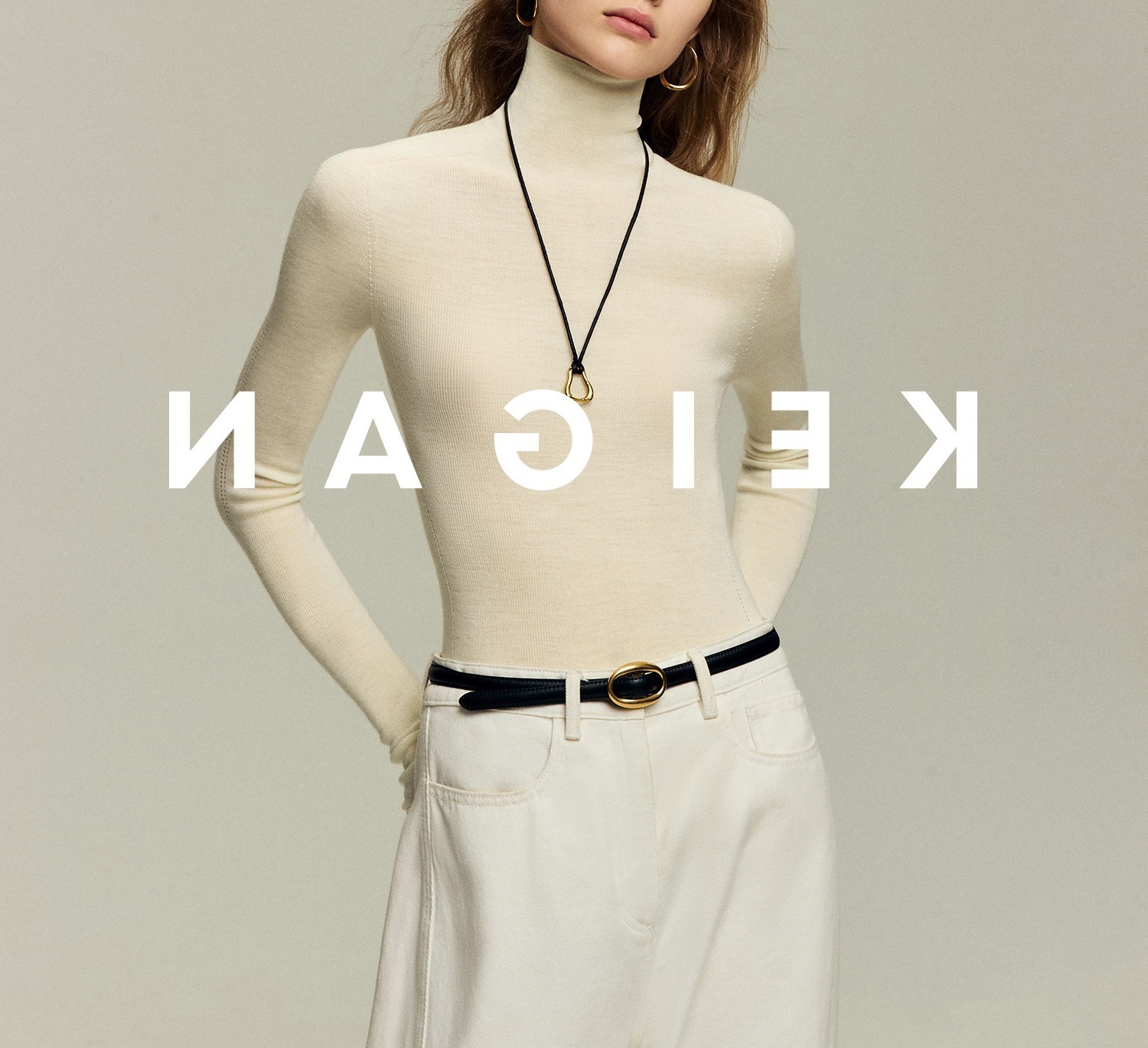 Italian 嵿 luxury 120s washable 160s gold wool 18-needle seamless base knit top for women pic 8