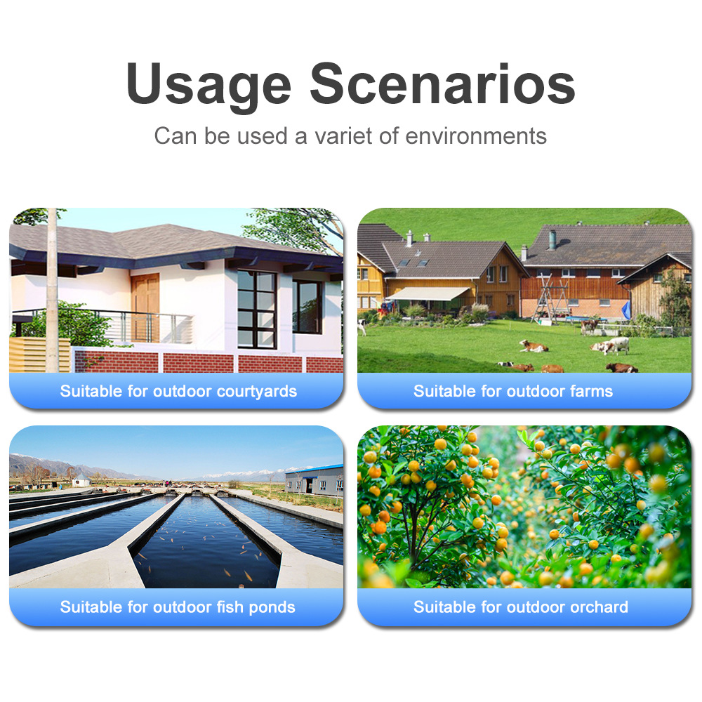 New outdoor video recording solar surveillance camera, home 360 night vision high-definition monitor, wild orchard pic 5