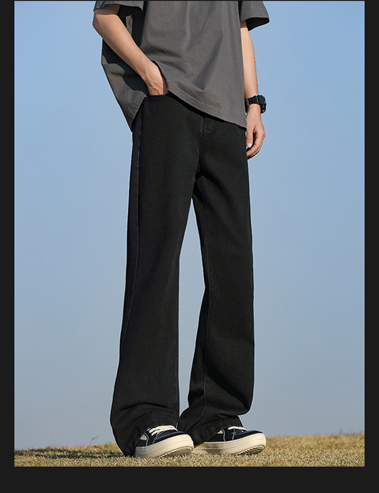 Slightly flared jeans for men, Spring/Summer 2025 new style American high street retro distressed straight-leg trendy loose pants pic 17