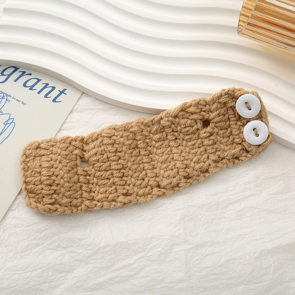 可爱掌门狗毛线带扣子配饰DIY手工钩针公仔玩偶娃娃针织换装辅料详情9