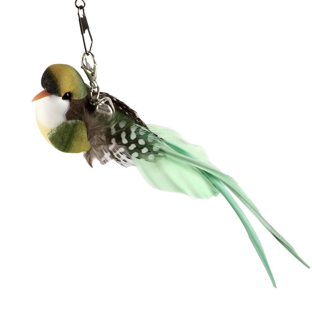 Z新款猫玩具羽毛逗猫棒飞鸟铃铛替换头解闷逗趣宠物用品厂家批发详情11