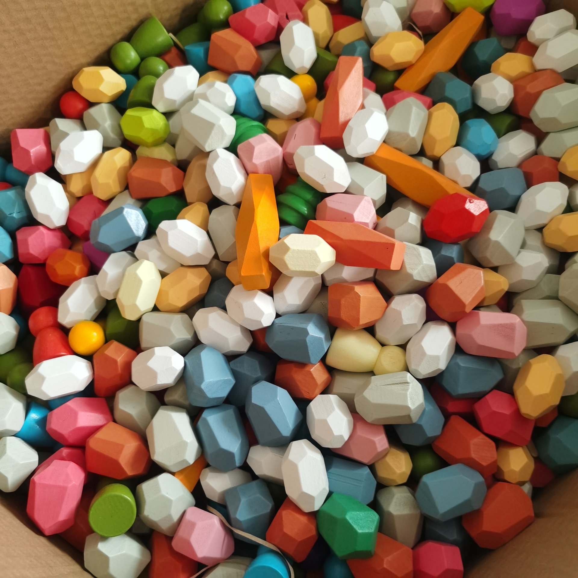 Flawed Stone stacking puzzle, colorful building blocks, Stone stacking, Jenga toy figurines, training boys and girls, stones pic 5