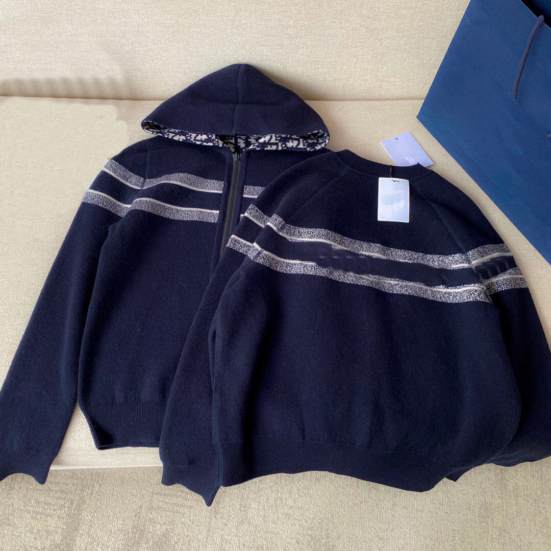 南油原单工厂私渠2024精品女装批发针织连帽拉链开衫外套男女通用详情7