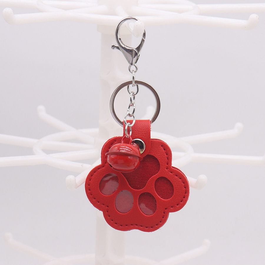 Paw print cat commemorative plate, popular pet dog hair portable keychain pendant, PU hair tag storage bag for pets pic 16