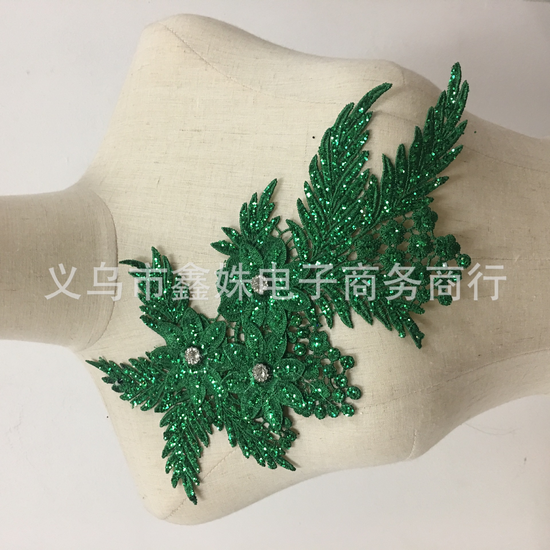 金线水溶女装领花花个 外贸蕾丝花边 婚纱礼服肚皮舞贴花辅料详情29