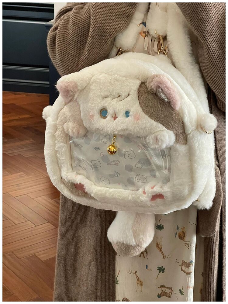 25新款可爱铃铛猫二次元卡通包包透明痛包谷子包爪机娃娃厂家批发详情9