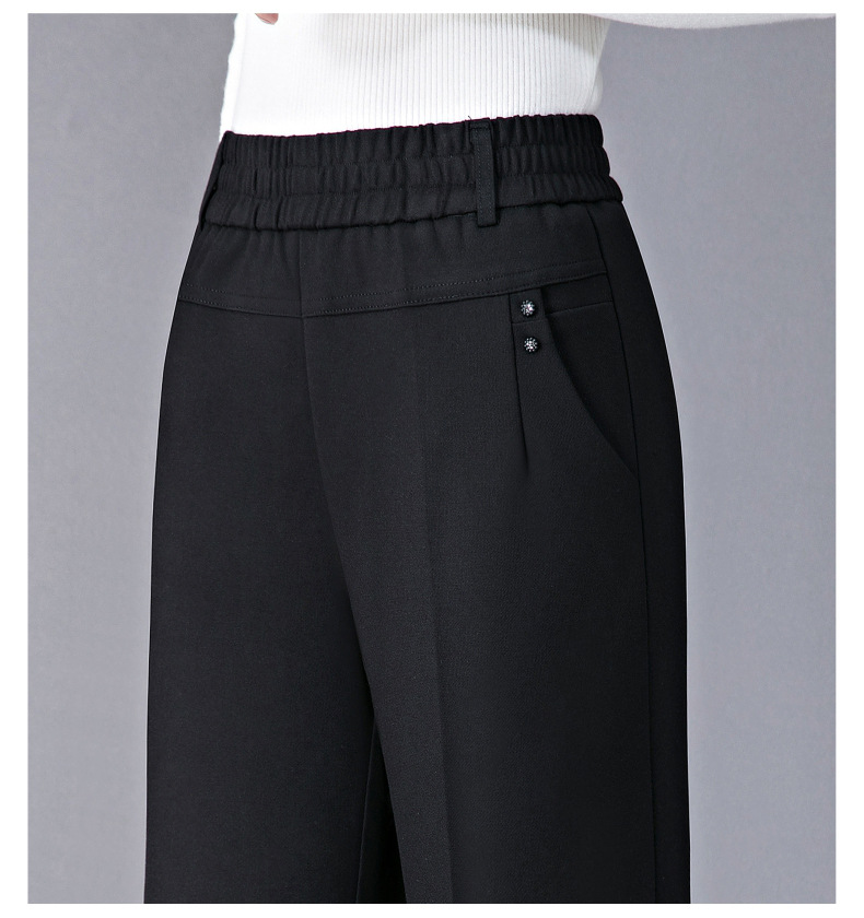 Middle-aged and elderly mothers should wear loose, large-sized white duck down and thick cotton pants with knee pads for winter outerwear pic 14
