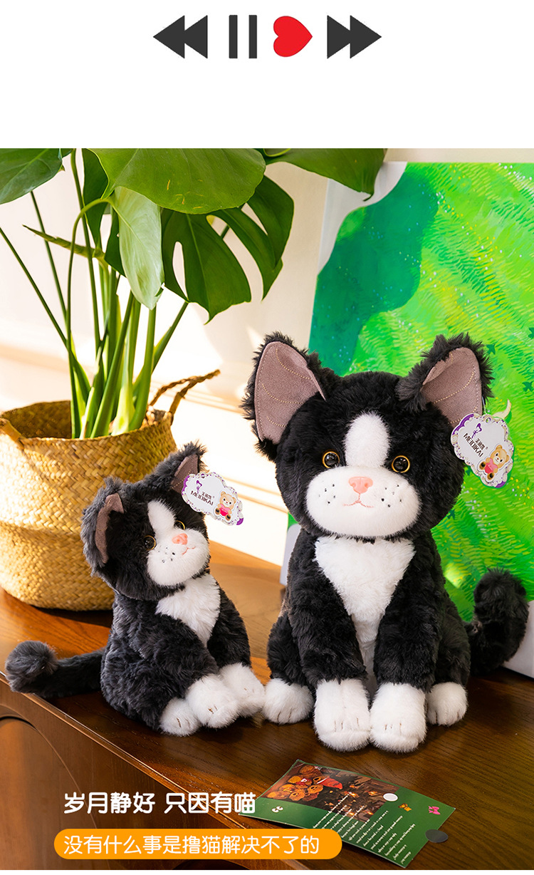 网红德文卷毛猫公仔猫咪玩偶毛绒玩具陪伴安抚娃娃儿童生日礼物女详情11