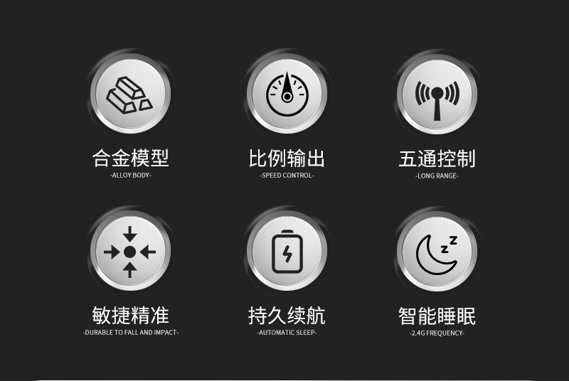 跨境1:64迷你遥控车合金车模带灯光越野车汽车仿真模型儿童玩具详情2