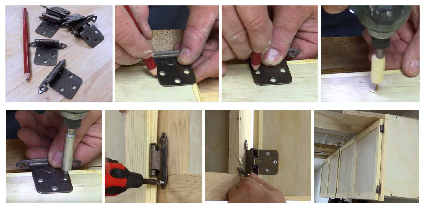 美式合页批发弹簧铁合页家具五金配件橱柜连接件缓冲直臂自关铰链详情13