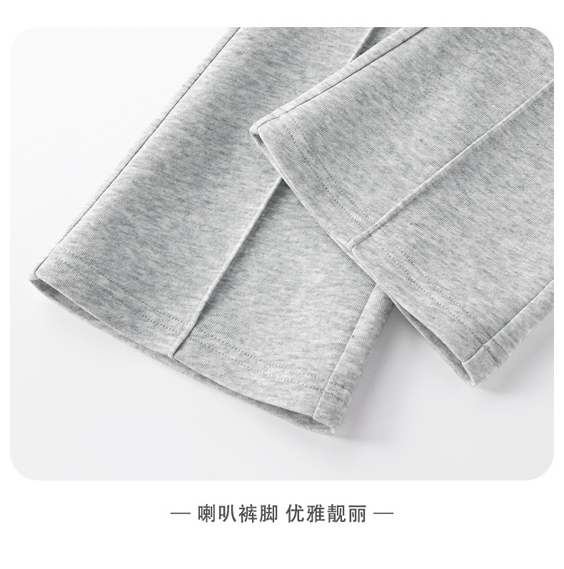 女童喇叭裤春秋款儿童纯色阔腿裤大童微喇长裤秋季新款女孩休闲裤详情14