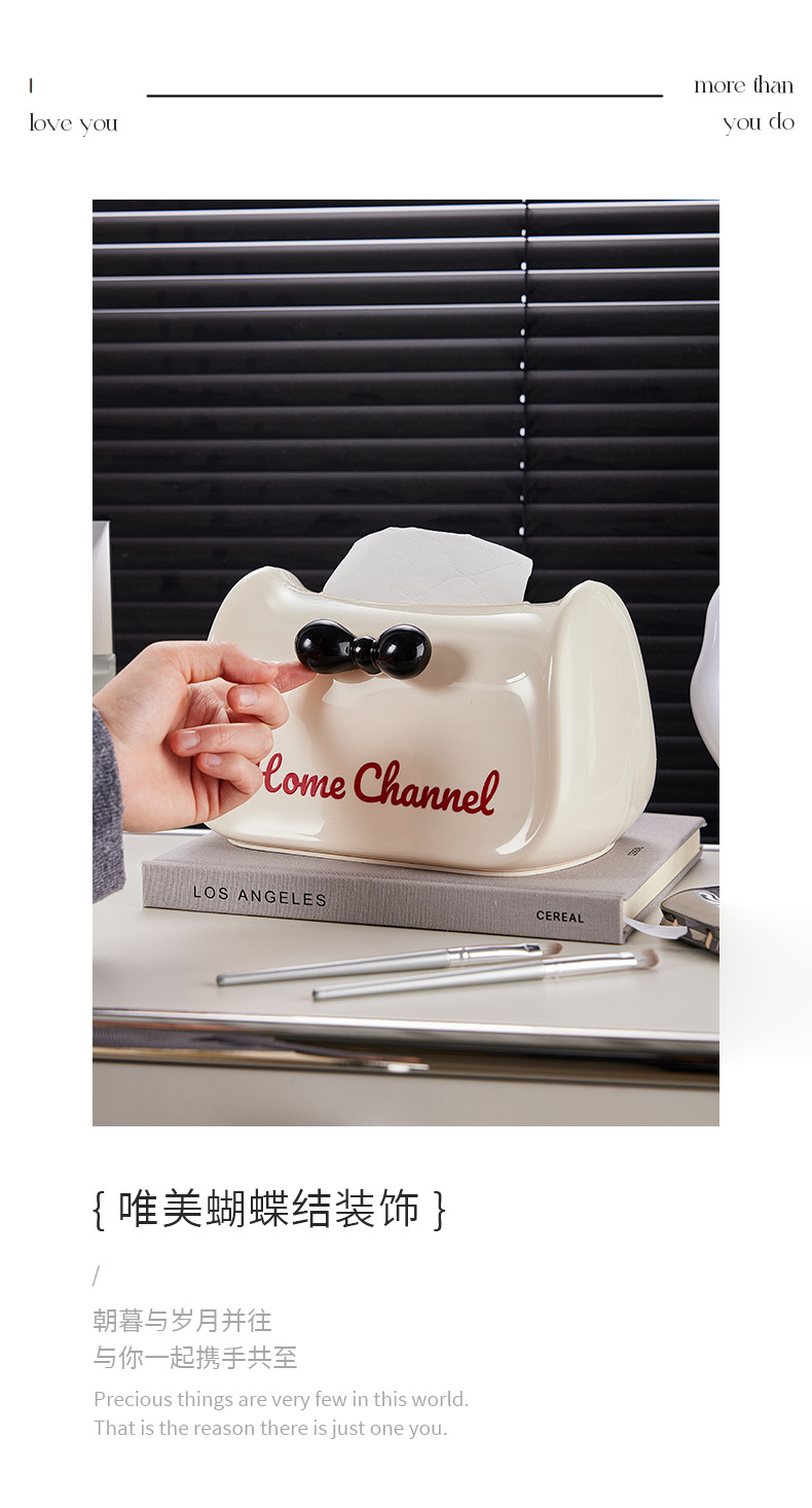 Personalized tissue storage box, home creative napkin box with spring, living room coffee table, bedside dopamine tissue box pic 5