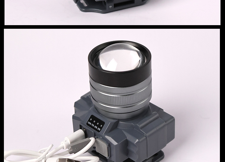 Cross-border bestseller headlamp USB charging emergency head-mounted outdoor lighting 300W strong light ultra-long battery life bright mine lamp pic 8