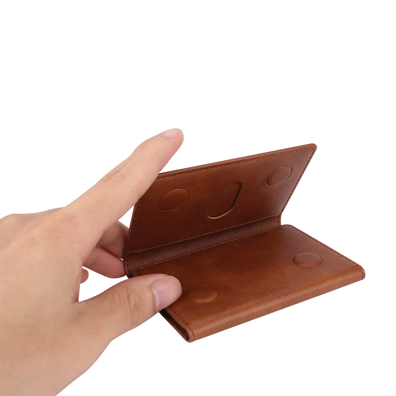 三折磁吸卡包手机收纳折叠背贴卡包隐形磁吸支架卡夹懒人专用详情8