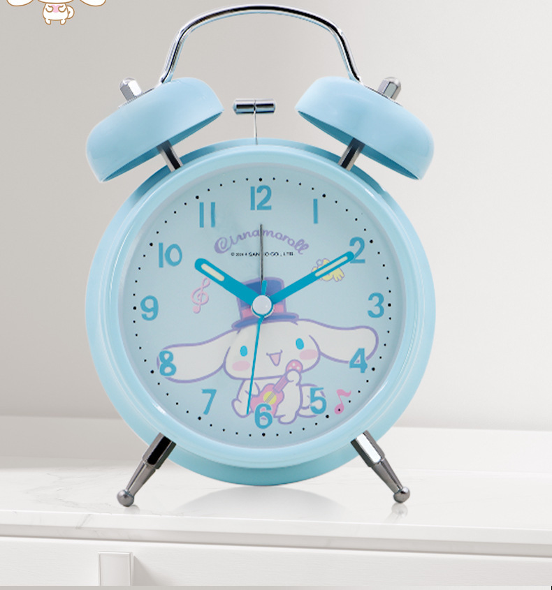 Sanrio genuine alarm clock for students, super loud Kuromi multi-functional silent night light, cute Hello Kitty clock pic 11