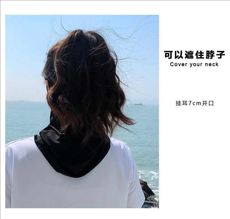 UPF50+ Ice Silk Sun Protection Face Mask for men and women, summer outdoor cycling mask, sun protection, full face breathable face veil pic 17