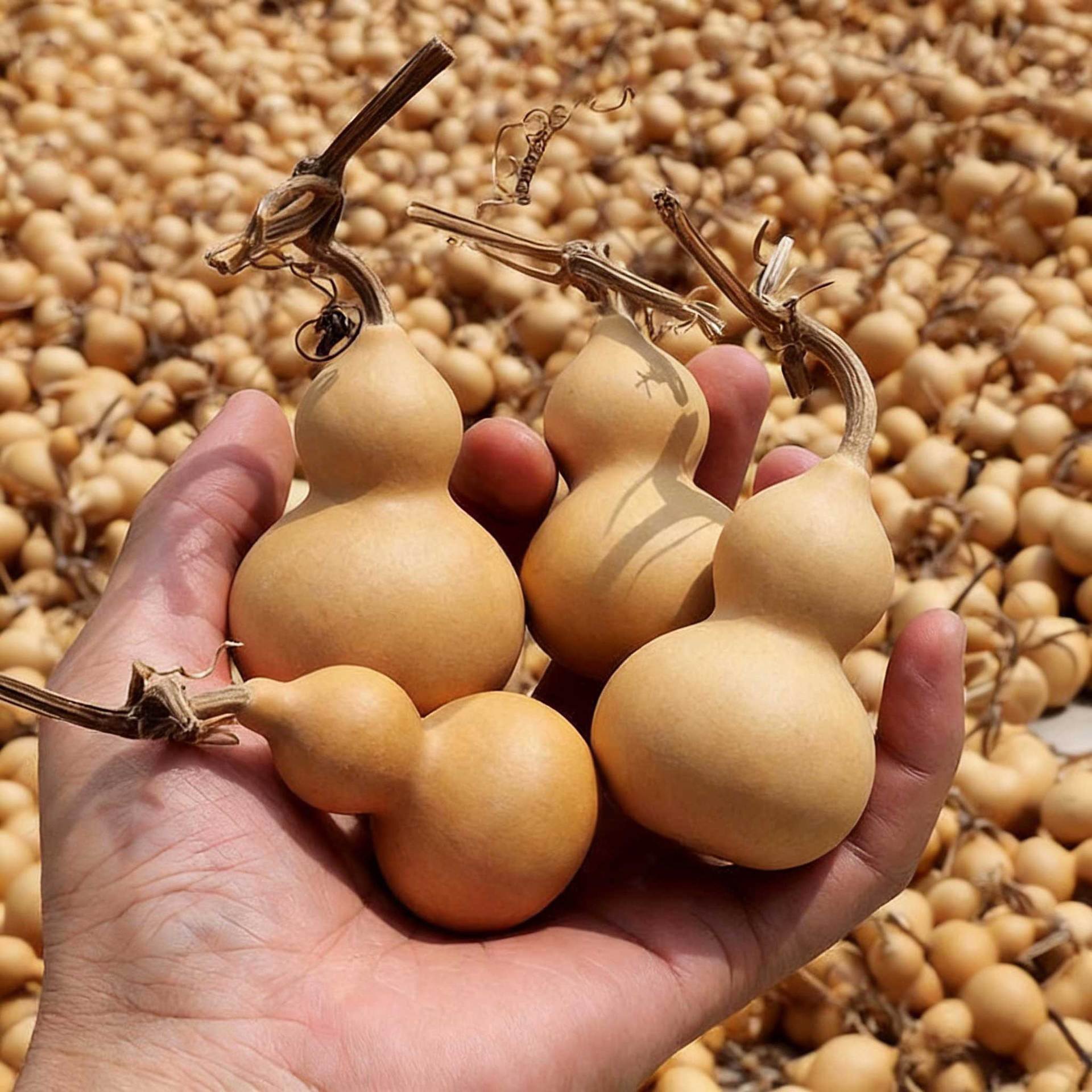 2026 New Natural gourd Fine cultural playthings, hand-twisted small gourd handicrafts, wholesale from American gourd manufacturers pic 4