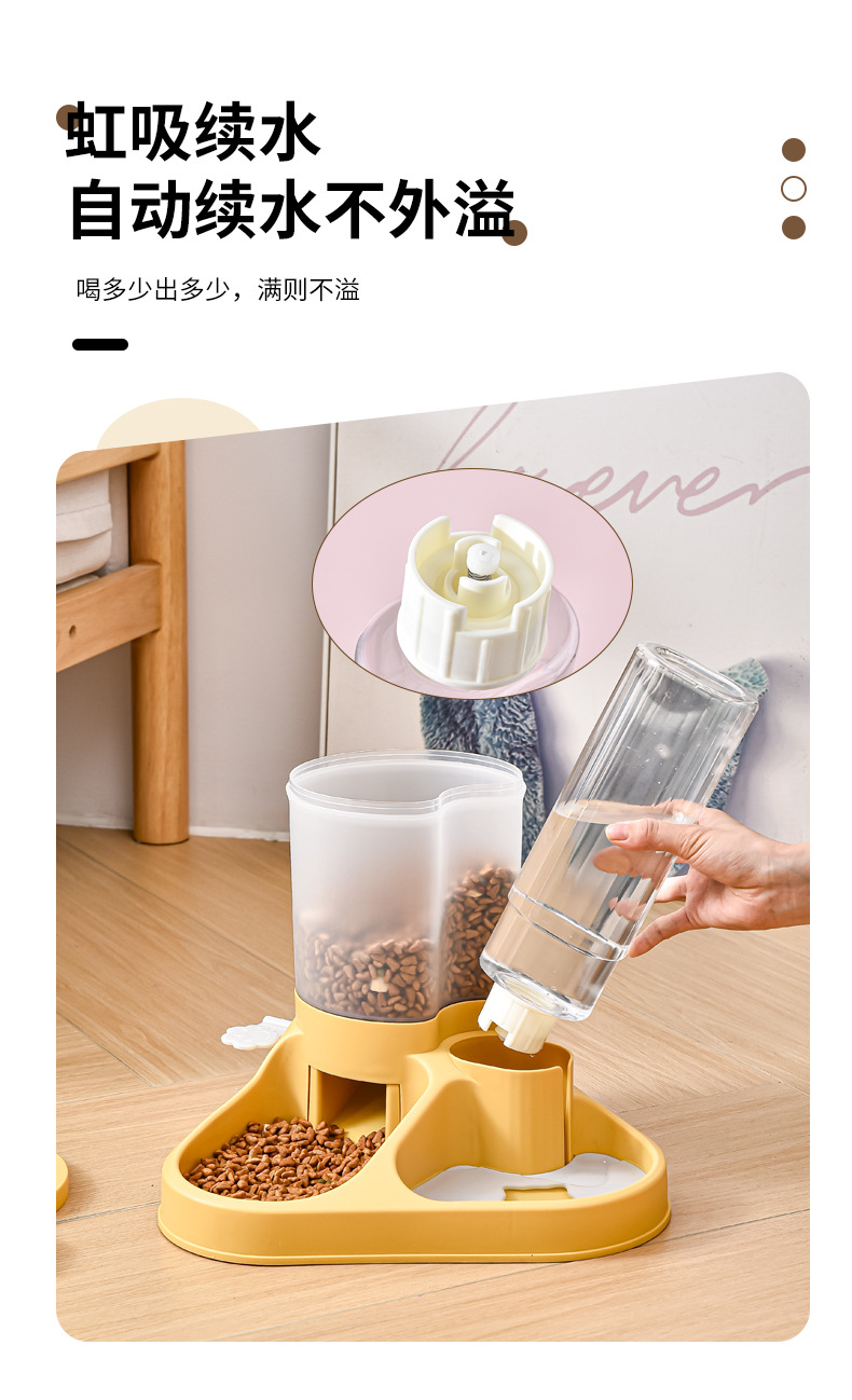 狗狗饮水器猫咪自动喂食喝水器食盆宠物喂水器小中大型犬水盆用品详情9