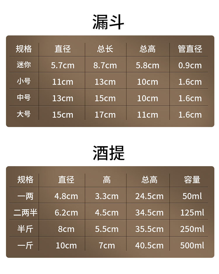 酒提316不锈钢大口径打酒器家用加油漏斗舀酒勺子大号详情14