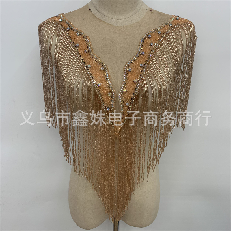 手工流苏领花披肩婚纱礼服服装辅料配件详情2