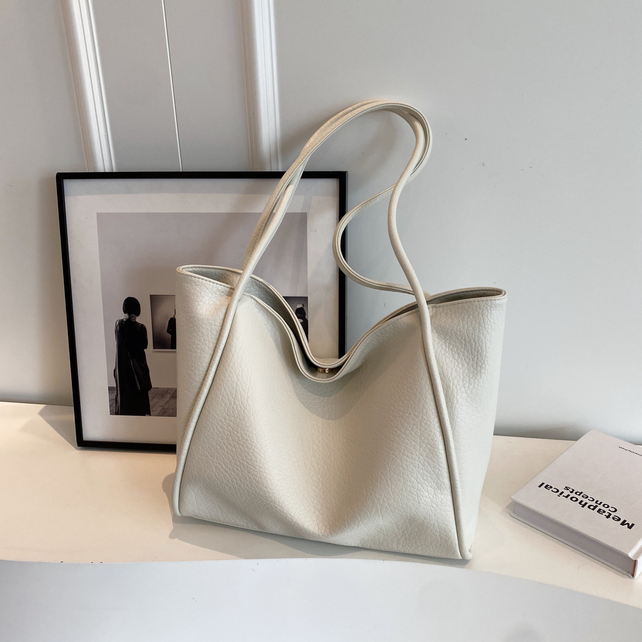 大容量女包包2025软皮质感单肩包休闲百搭上班通勤手提托特包热卖详情13