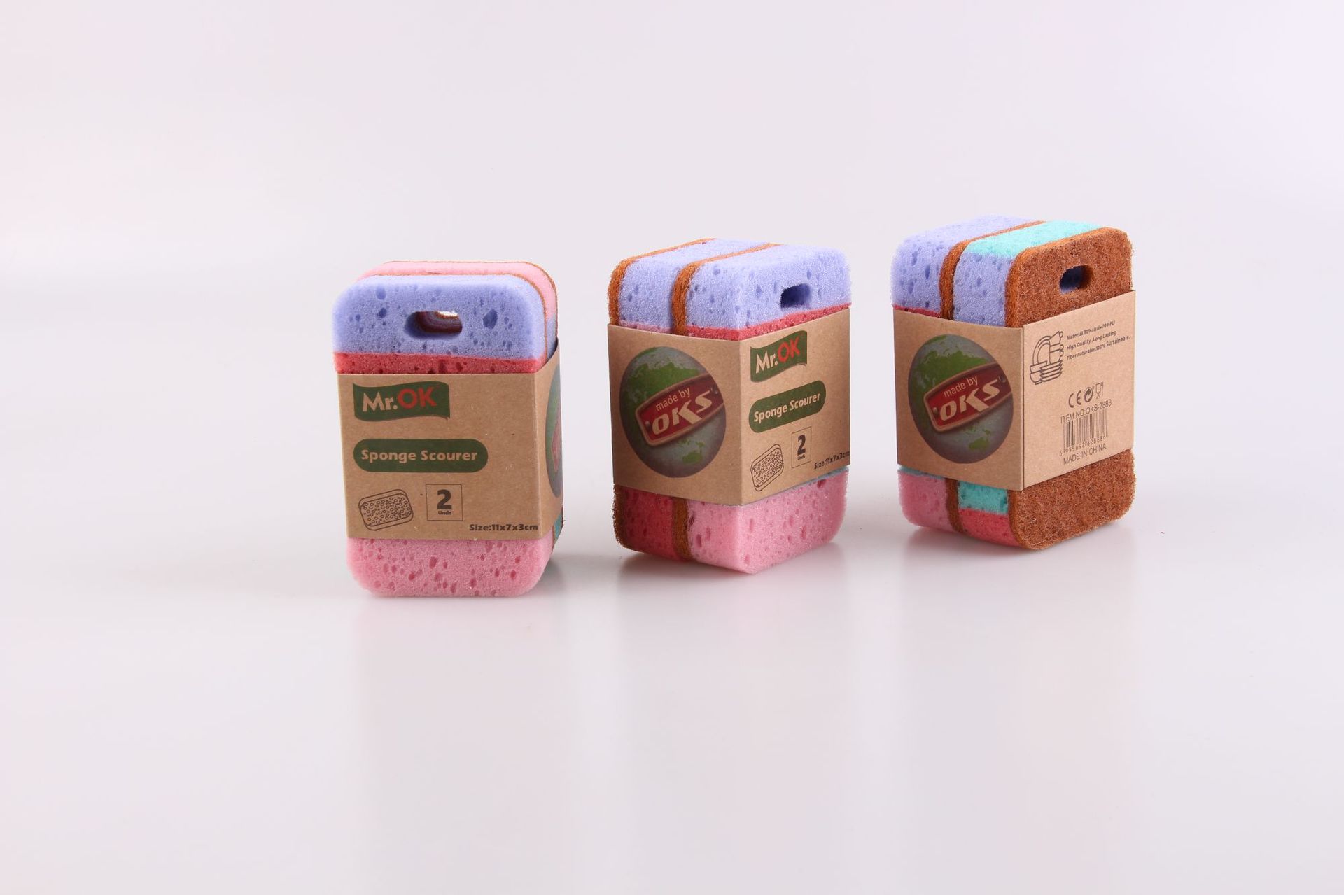 厂家批发木桨绵洗车绵双面洗碗海绵擦清洁海绵块浴缸刷钢丝球竖详情8