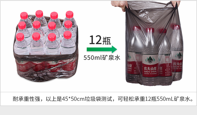 厂家批发家用办公一次性垃圾袋 连卷垃圾袋45*50彩色分类垃圾袋详情13