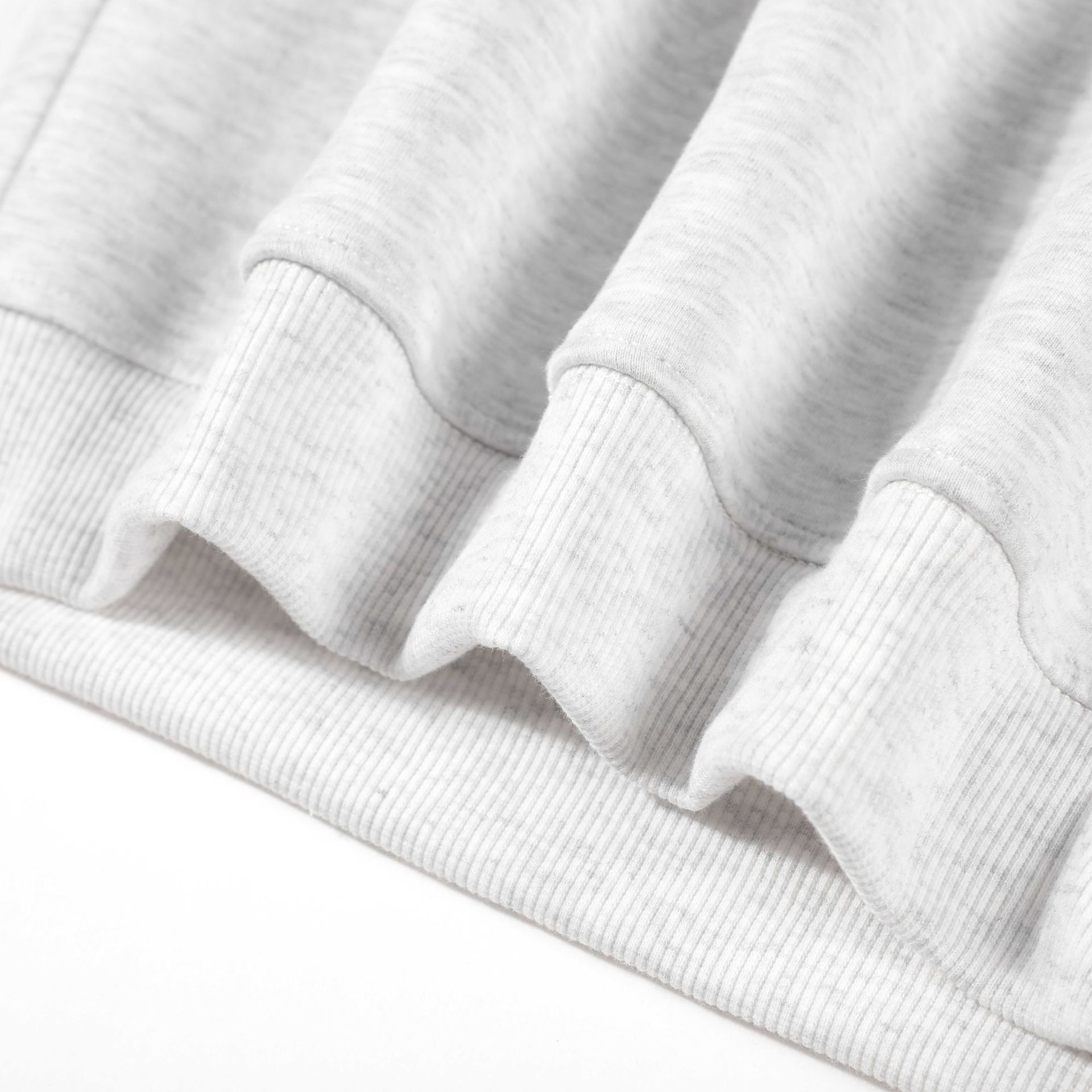 儿童纯棉圆领卫衣定制图案logo春秋款纯色320克光板卫衣跨境外贸详情27