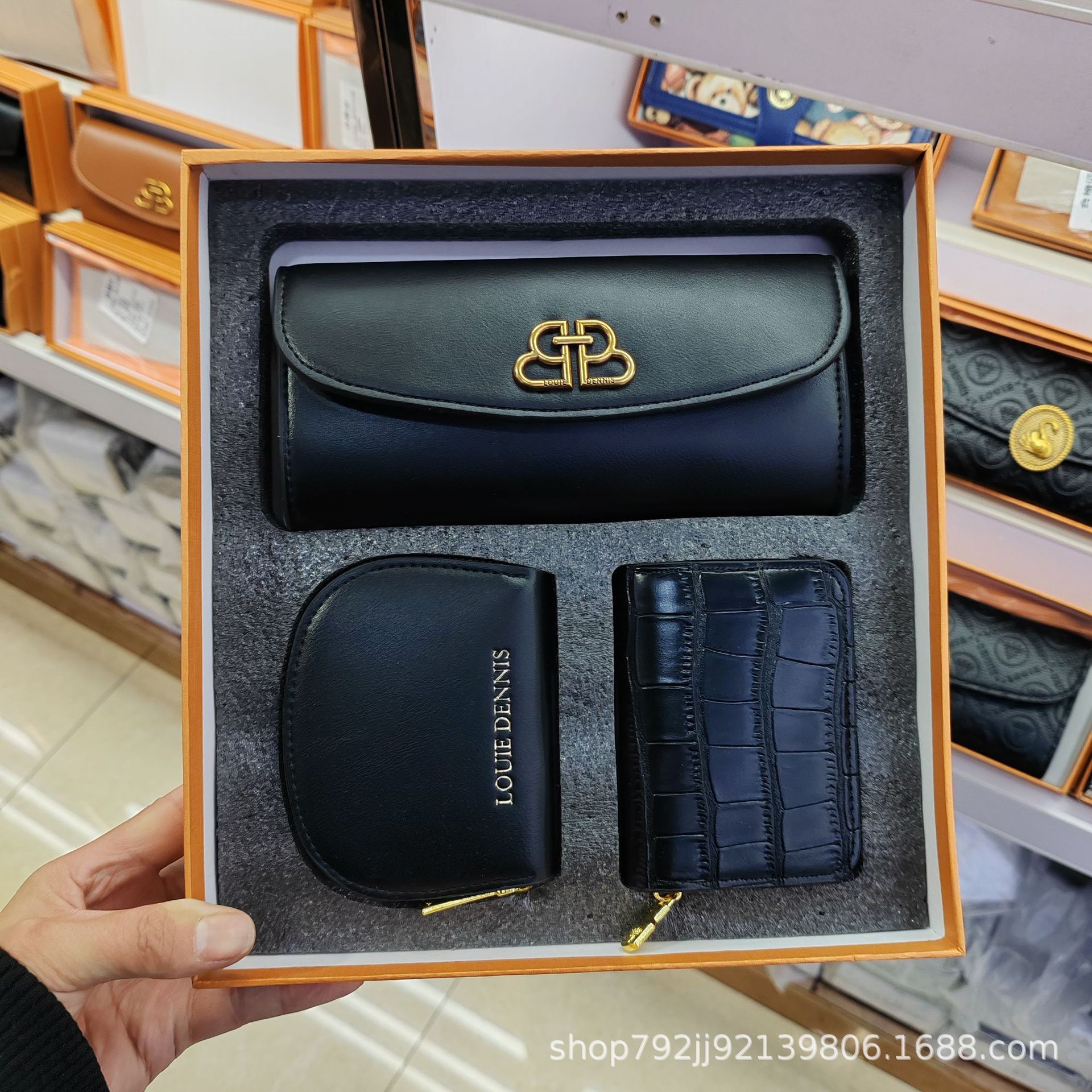 2024新款三件套礼盒装钱夹卡包套盒详情10