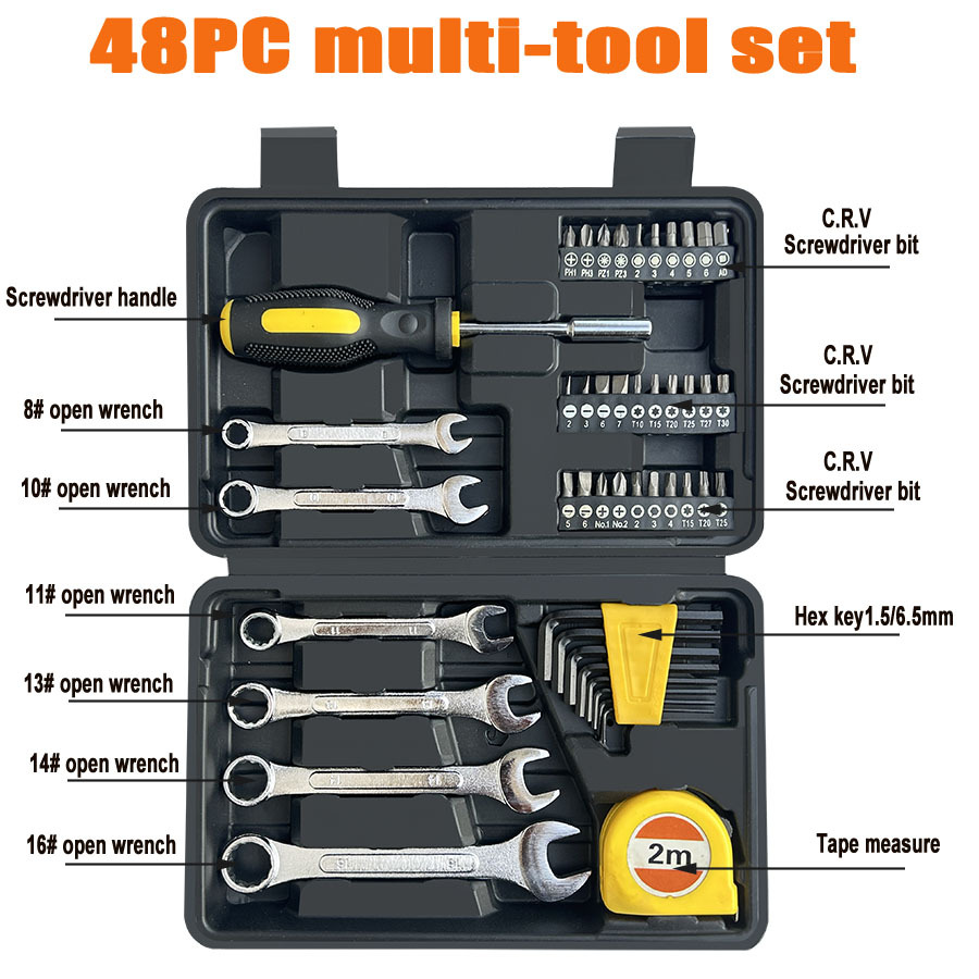 Tool set: 12-piece toolbox, home multi-functional combination toolbox pic 4
