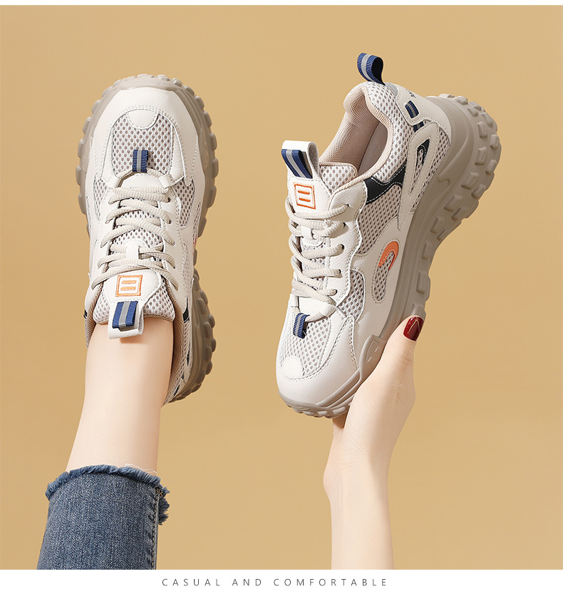软底老爹鞋女超轻休闲运动跑步2025年春秋季新款百搭女鞋薄款鞋子详情12