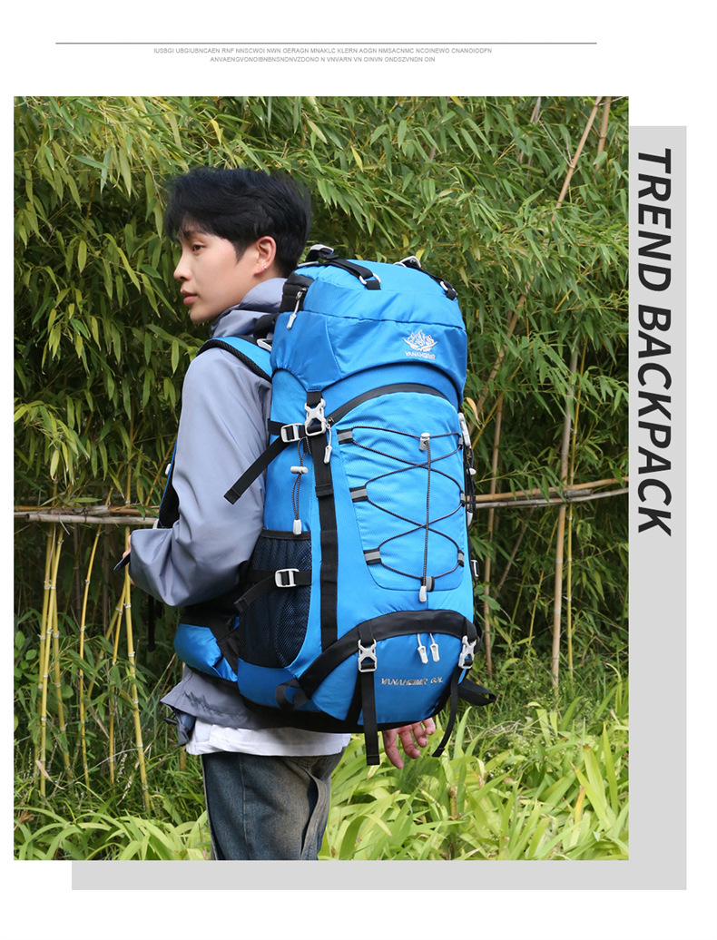 Yitu Outdoor Sports Mountaineering Bag 60-liter large capacity 2025 Autumn New Backpack, hiking, Camping and travel backpack pic 19