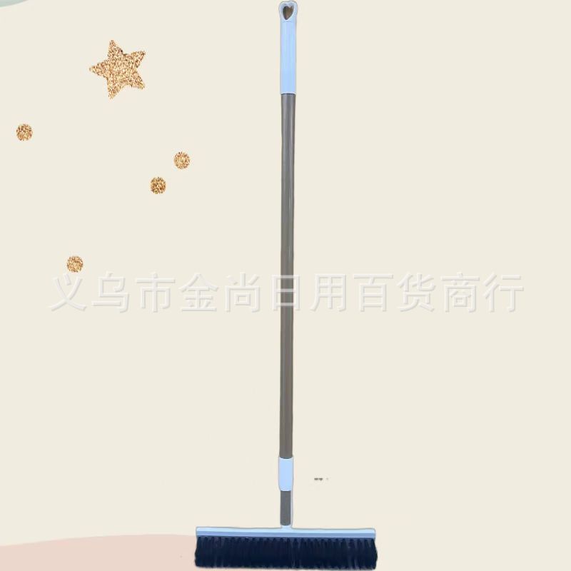 Bathroom sweeping and scrubbing all-in-one floor brush, no blind spots, no hair sticking, crevices cleaning brush, long-handled water scraping floor brush pic 2