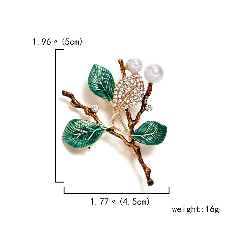 Cross-border best-selling plant series brooches, daisies, sunflowers, lacquered vases, maple leaf flower brooches and brooch accessories pic 8